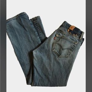 Vintage Levis 501 Button Fly Blue Jeans Women's size 30, actual size Mens: 34x34